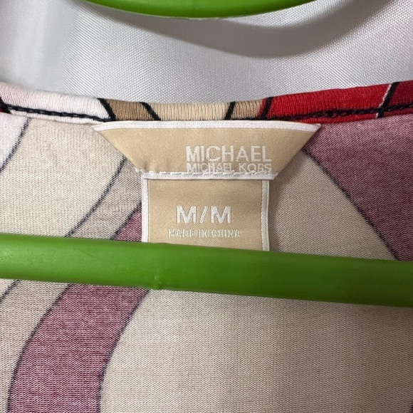 Michael Kors cap sleeve t shirt size m multicoloured - Picture 3 of 3